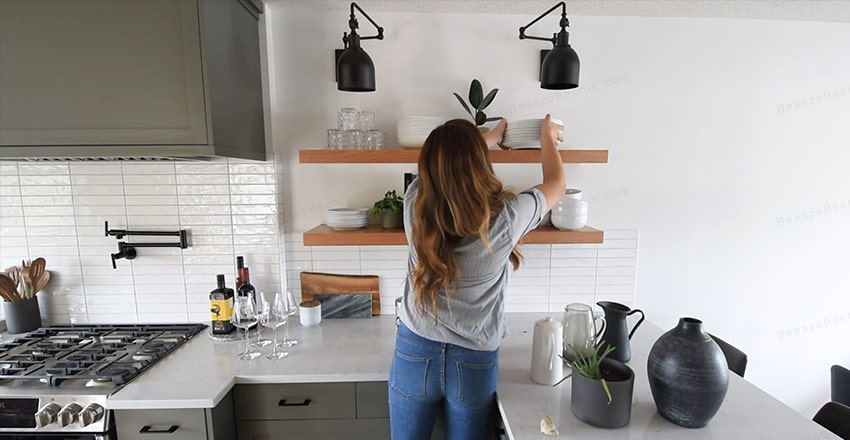 شلف آشپزخانه: انواع مدل شلف جدید آشپزخانه (دیواری، باکس، مدرن)